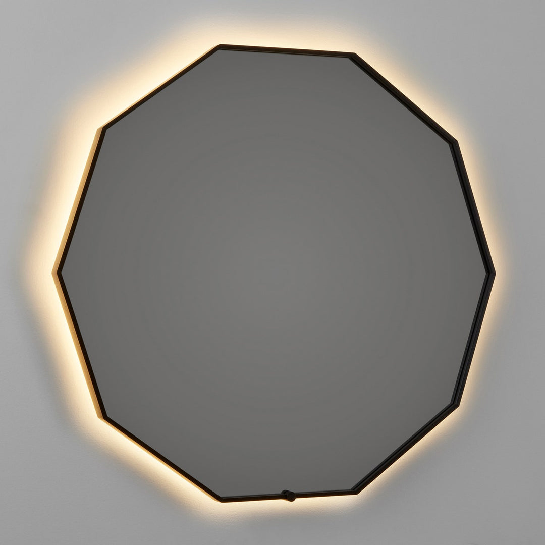 36X36 Led Mirror Black