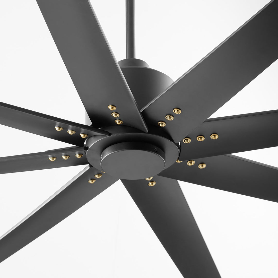 X Ceiling Fan Black Black Blades