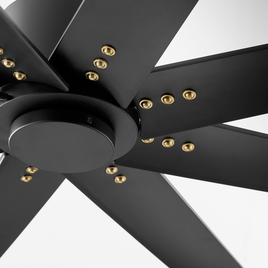 X Ceiling Fan Black Black Blades