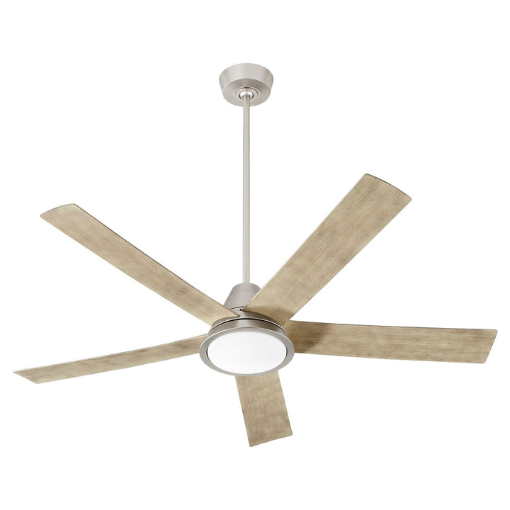X Ceiling Fan Satin Nickel by Oxygen Lighting