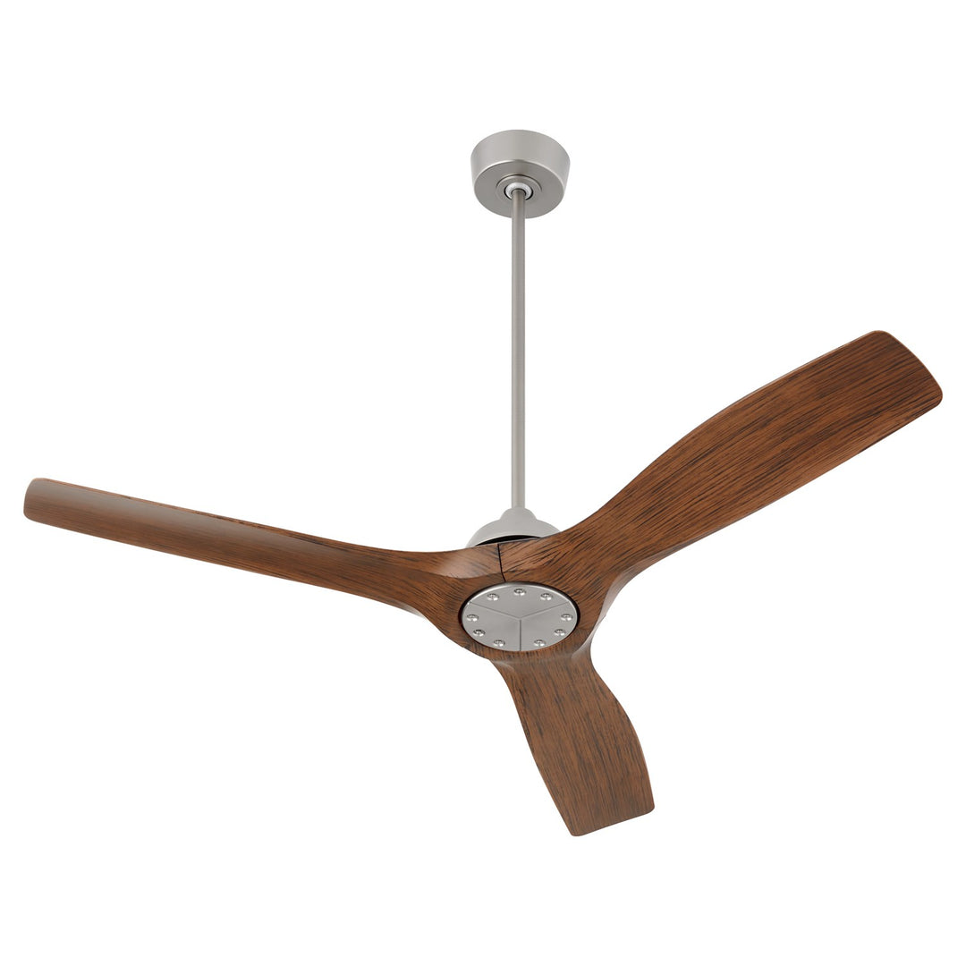 X Ceiling Fan Satin Nickel by Oxygen Lighting