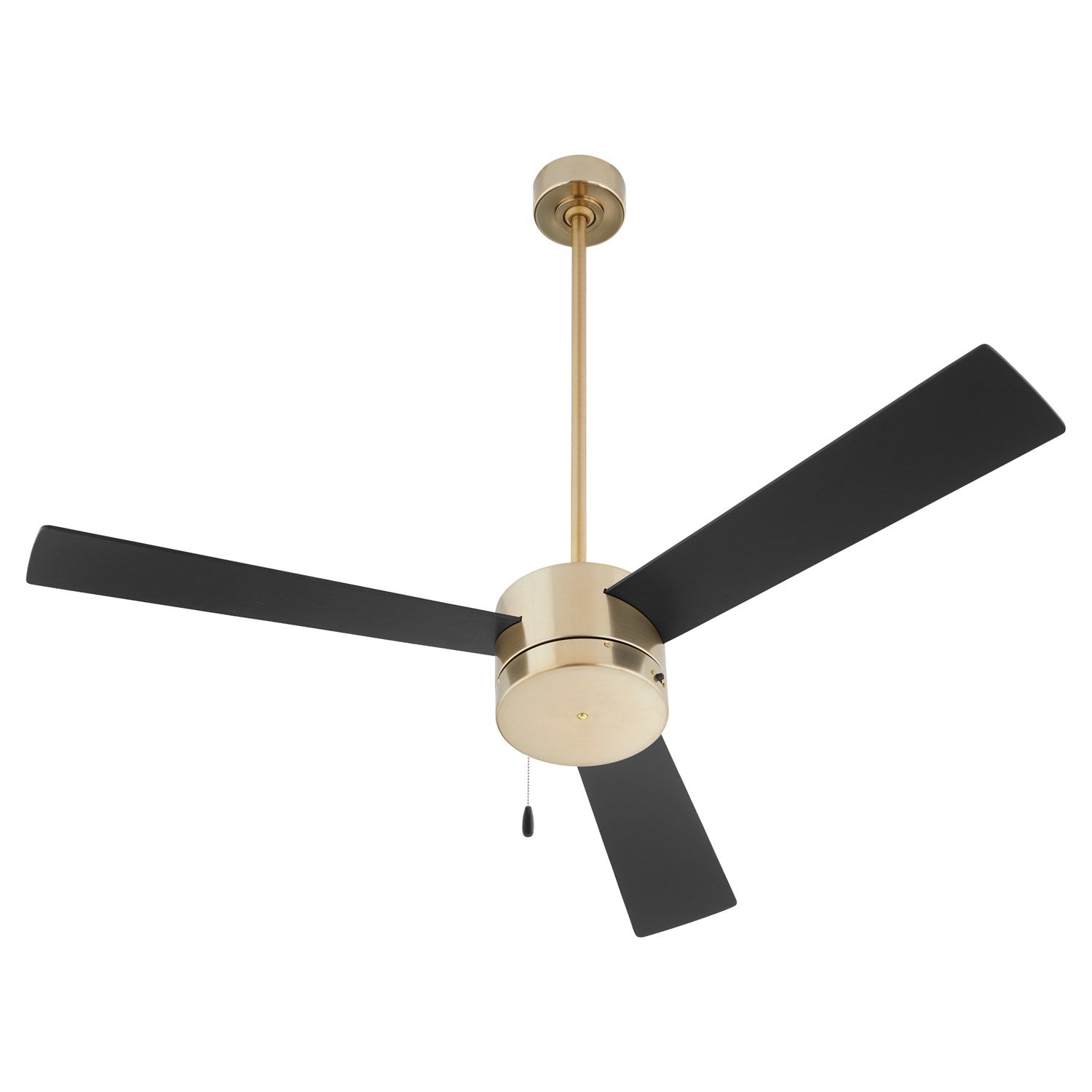 X Ceiling Fan Aged Brass by Oxygen Lighting