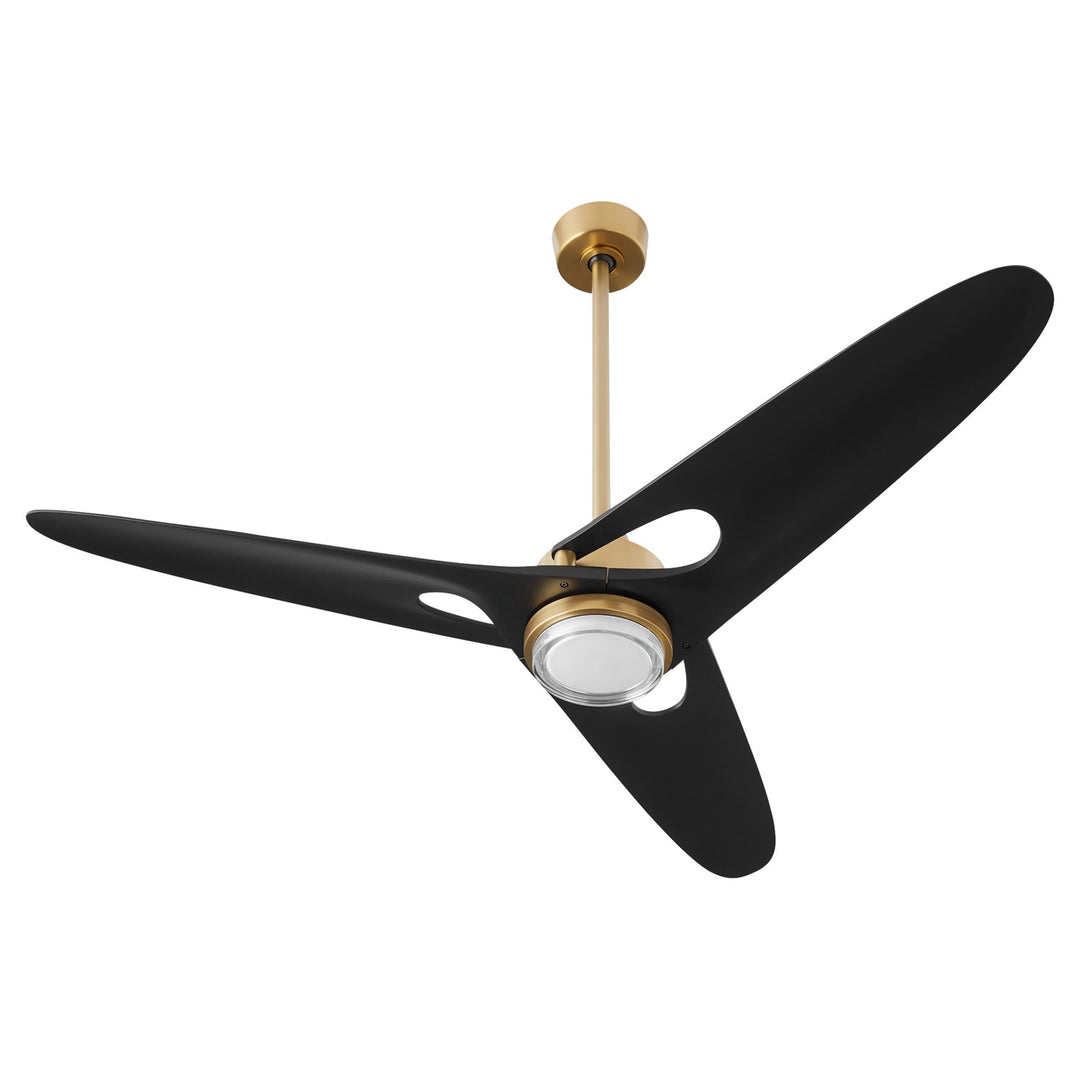 Apogee 60X Fan Aged Brass by Oxygen Lighting