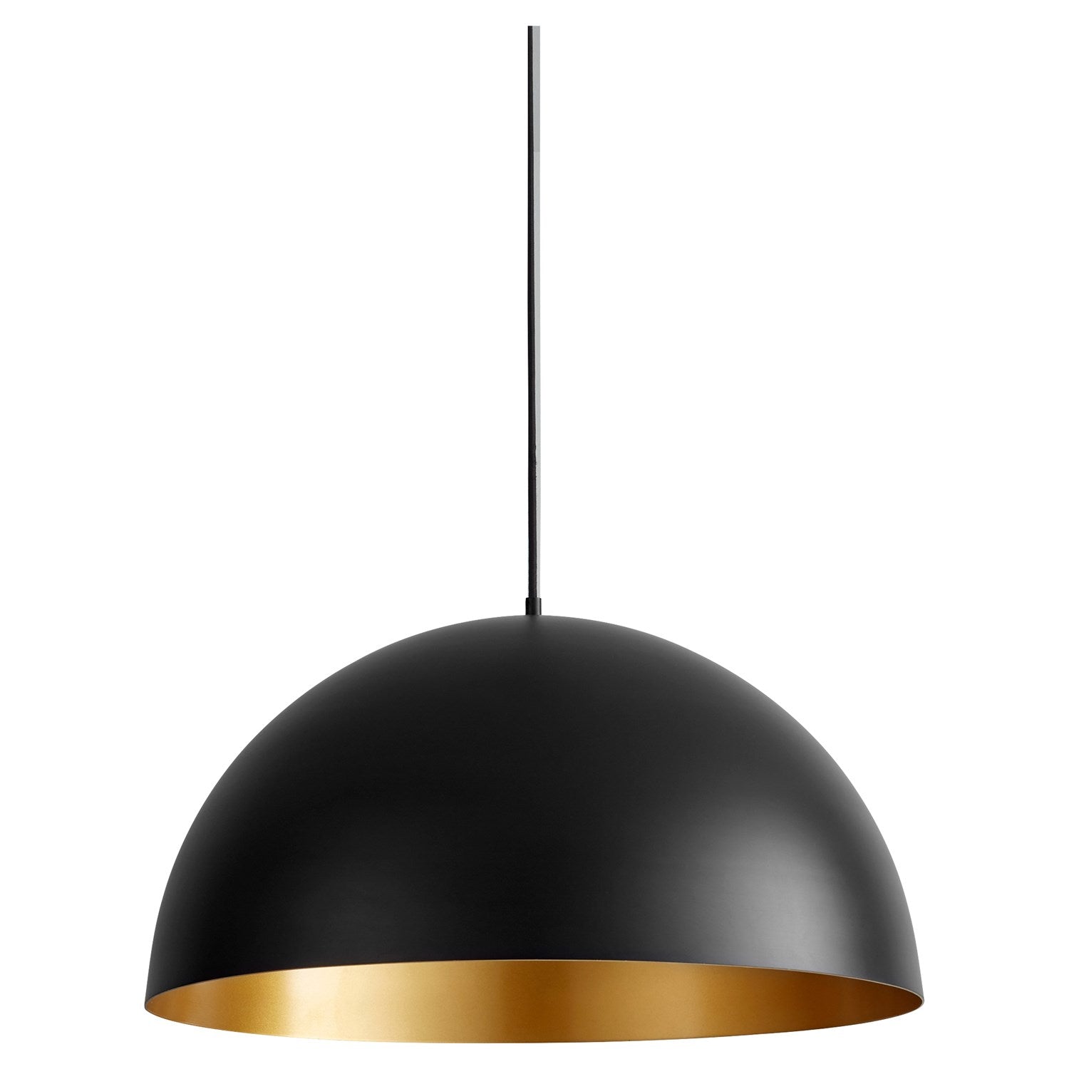 23.625X11.875 Pendant Black Industrial Brass by Oxygen Lighting