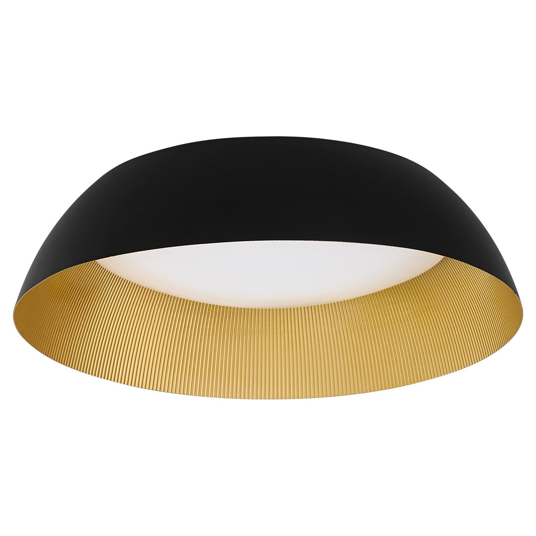 25X7 Ceiling Mount Black|Industrial Brass by Oxygen Lighting