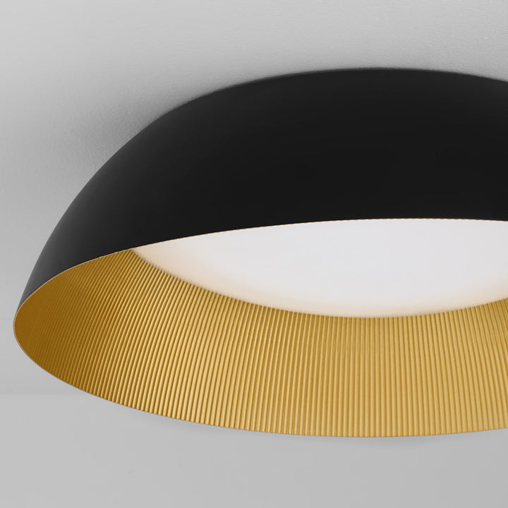 25X7 Ceiling Mount Black|Industrial Brass