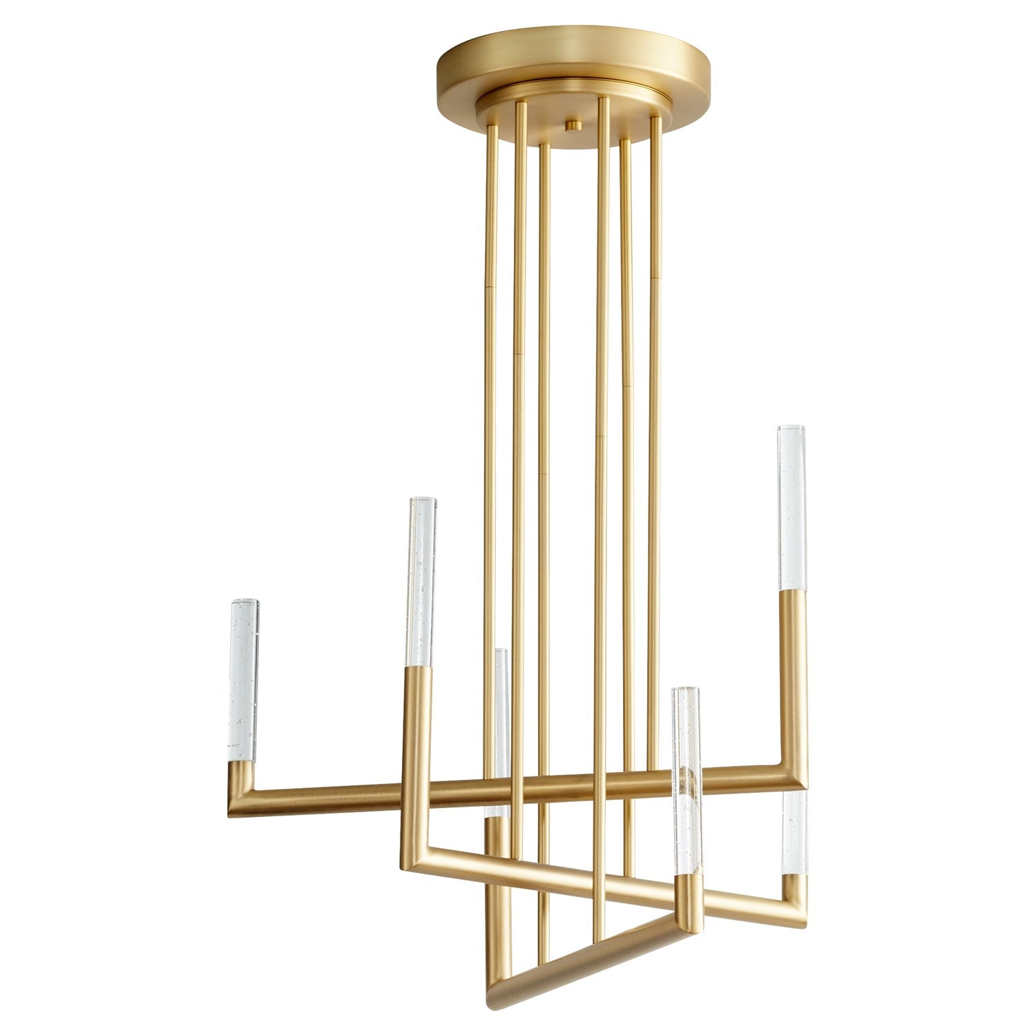 X Chandelier Aged Brass
