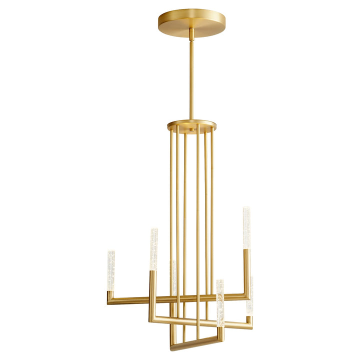 X Chandelier Aged Brass