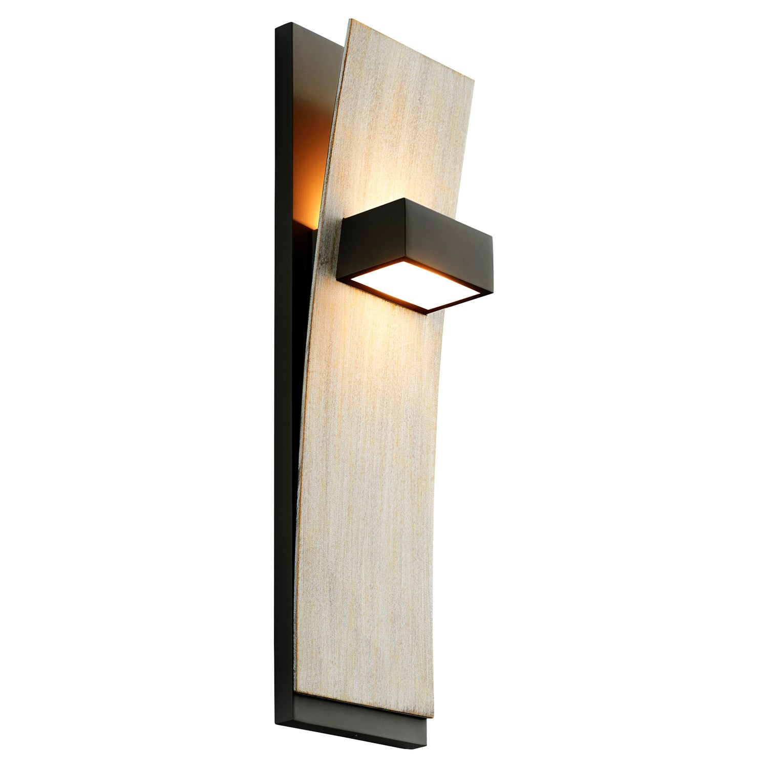 X Sconce Weathered Oak
