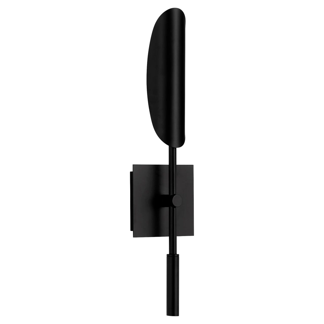 6X24.25 Sconce Black Aged Brass by Oxygen Lighting