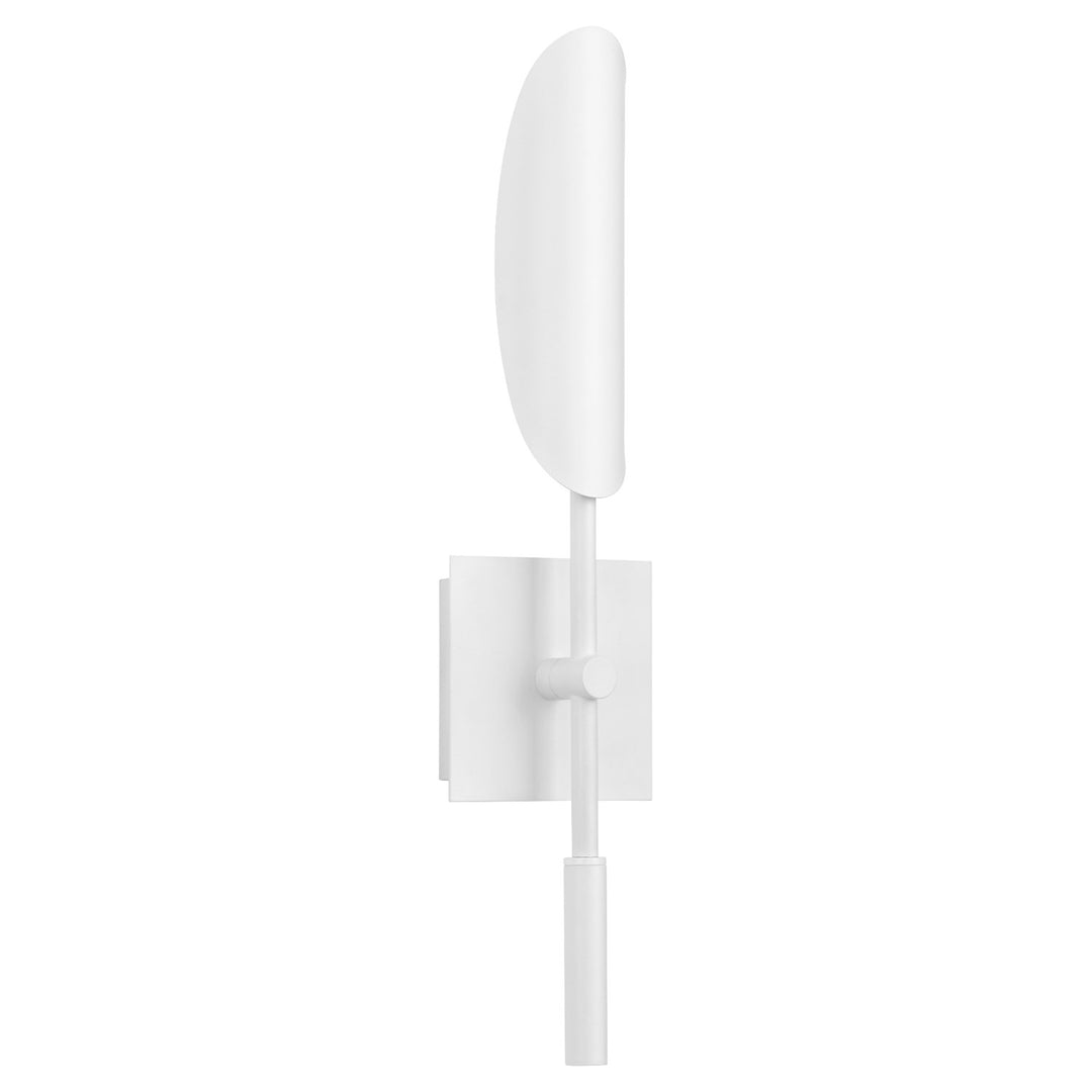 6X24.25 Sconce White Aged Brass by Oxygen Lighting