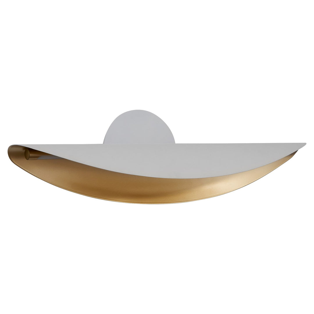 23X5.75 Sconce White Aged Brass by Oxygen Lighting