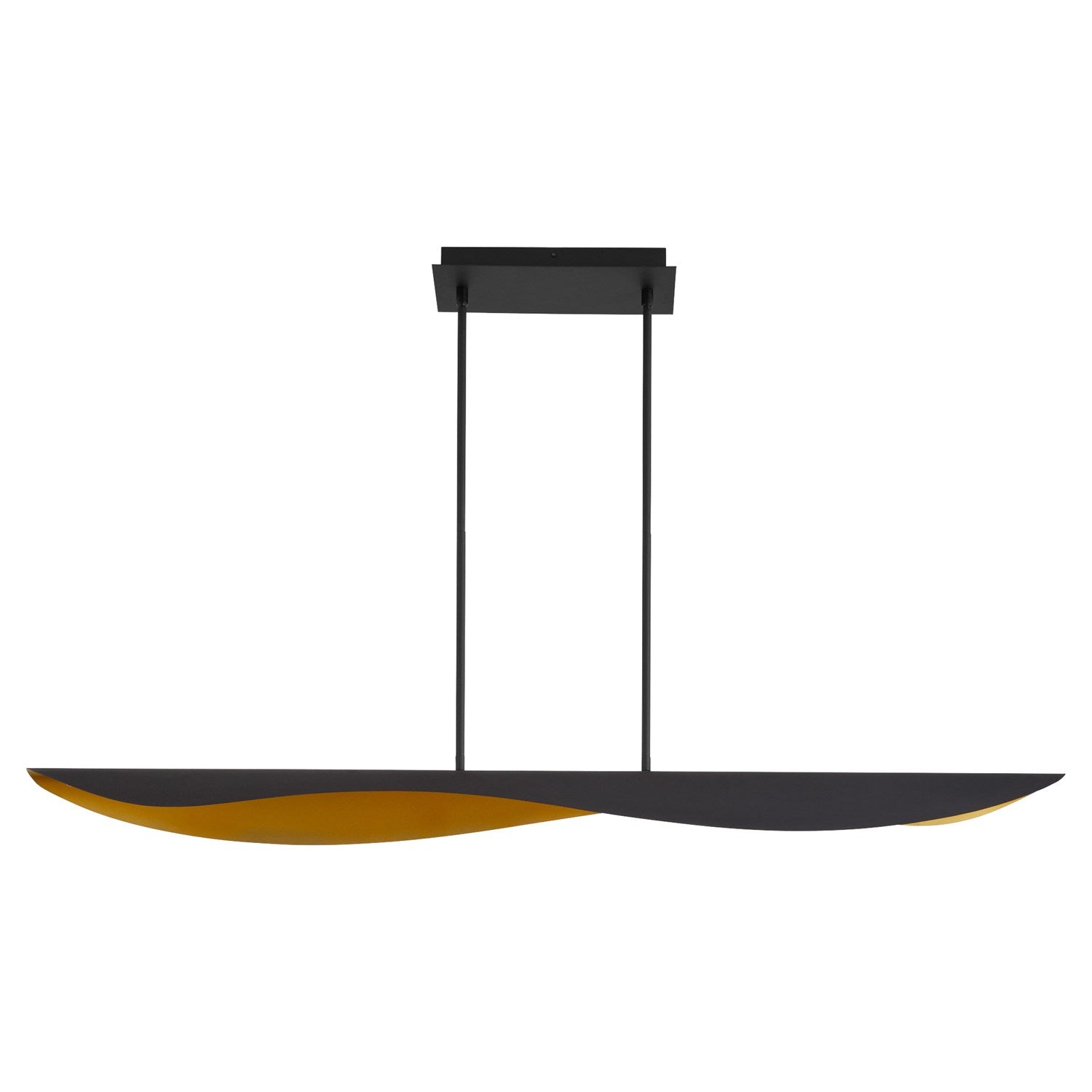4X3.5 Chandelier Black Aged Brass by Oxygen Lighting
