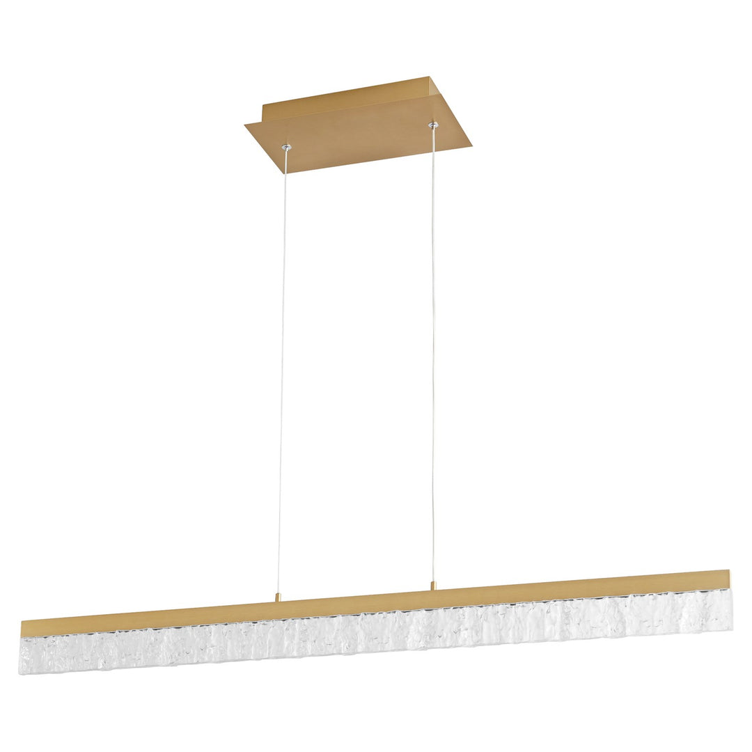 1X3.5 Pendant Aged Brass by Oxygen Lighting