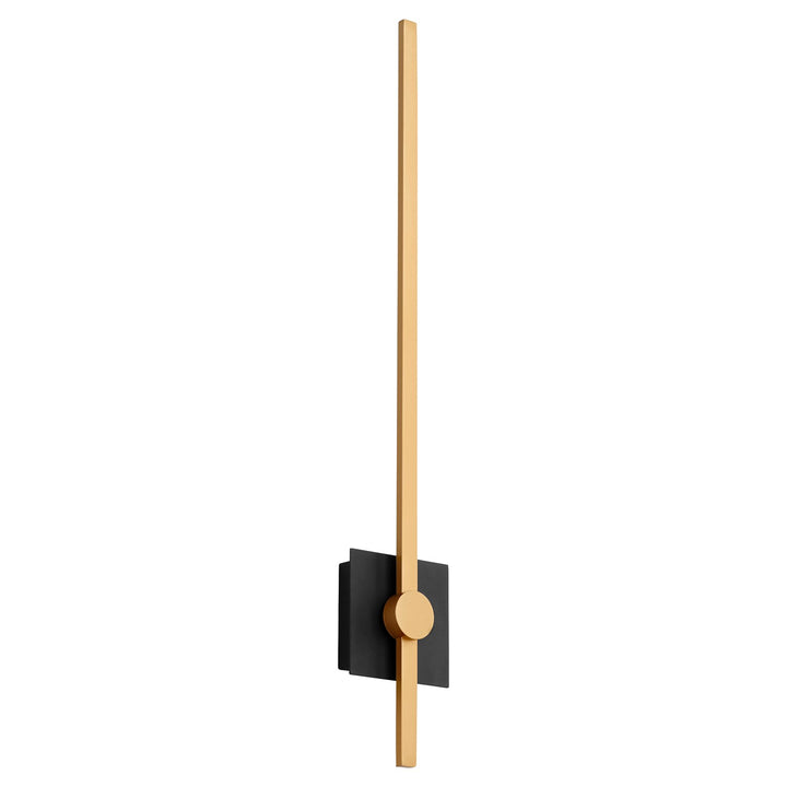 32X5.25 Sconce Black Industrial Brass by Oxygen Lighting