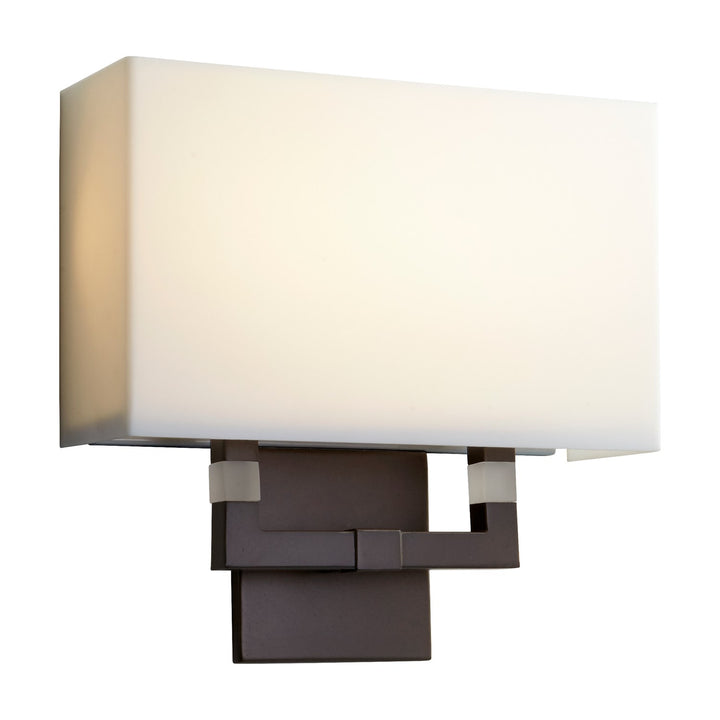 11.5X11.25 Sconce Matte White Acrylic