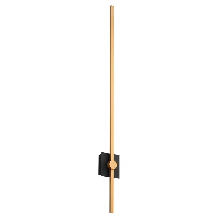 47.75X5.25 Sconce Black Industrial Brass by Oxygen Lighting