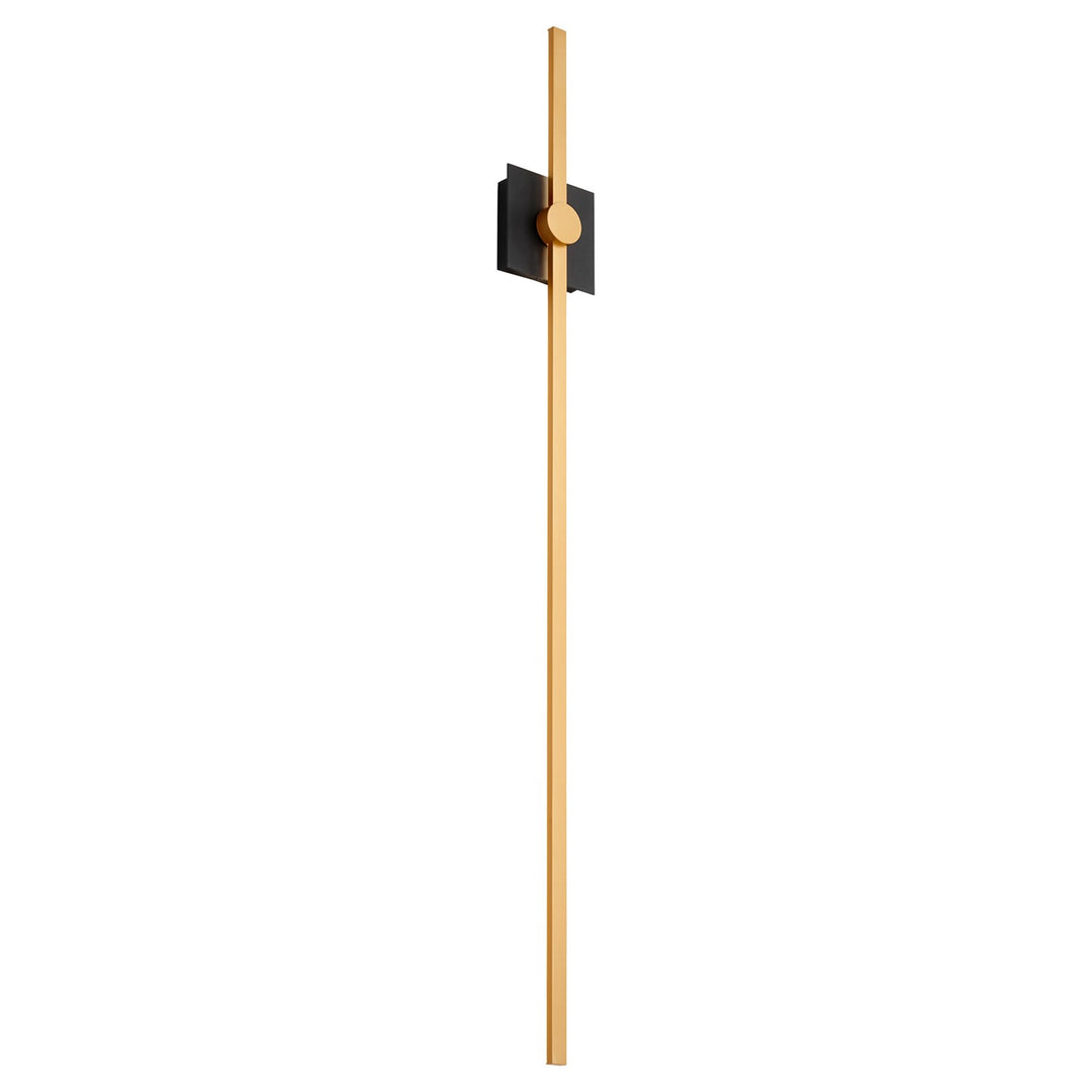 47.75X5.25 Sconce Black Industrial Brass
