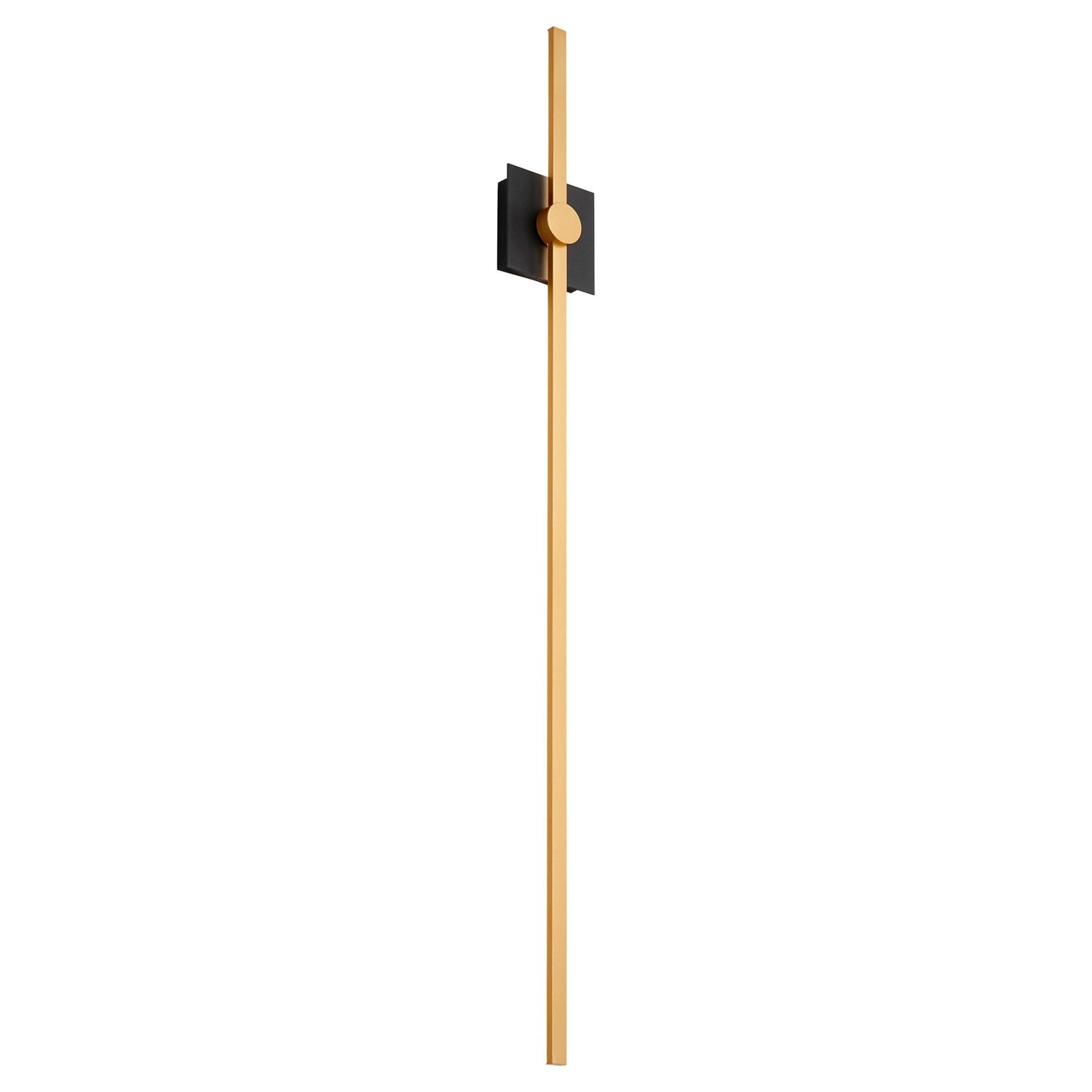 47.75X5.25 Sconce Black Industrial Brass