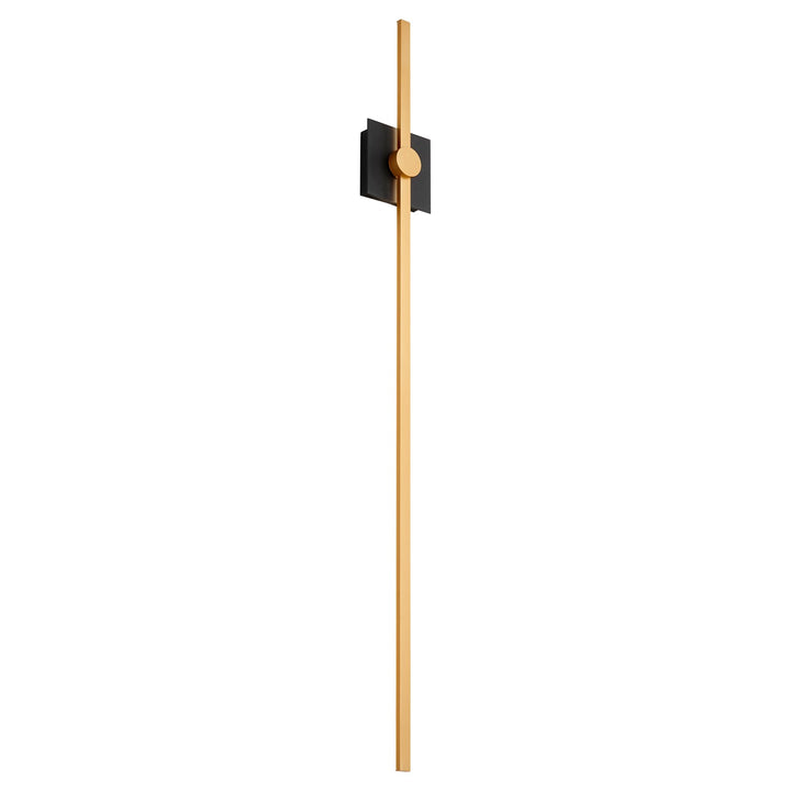 47.75X5.25 Sconce Black Industrial Brass