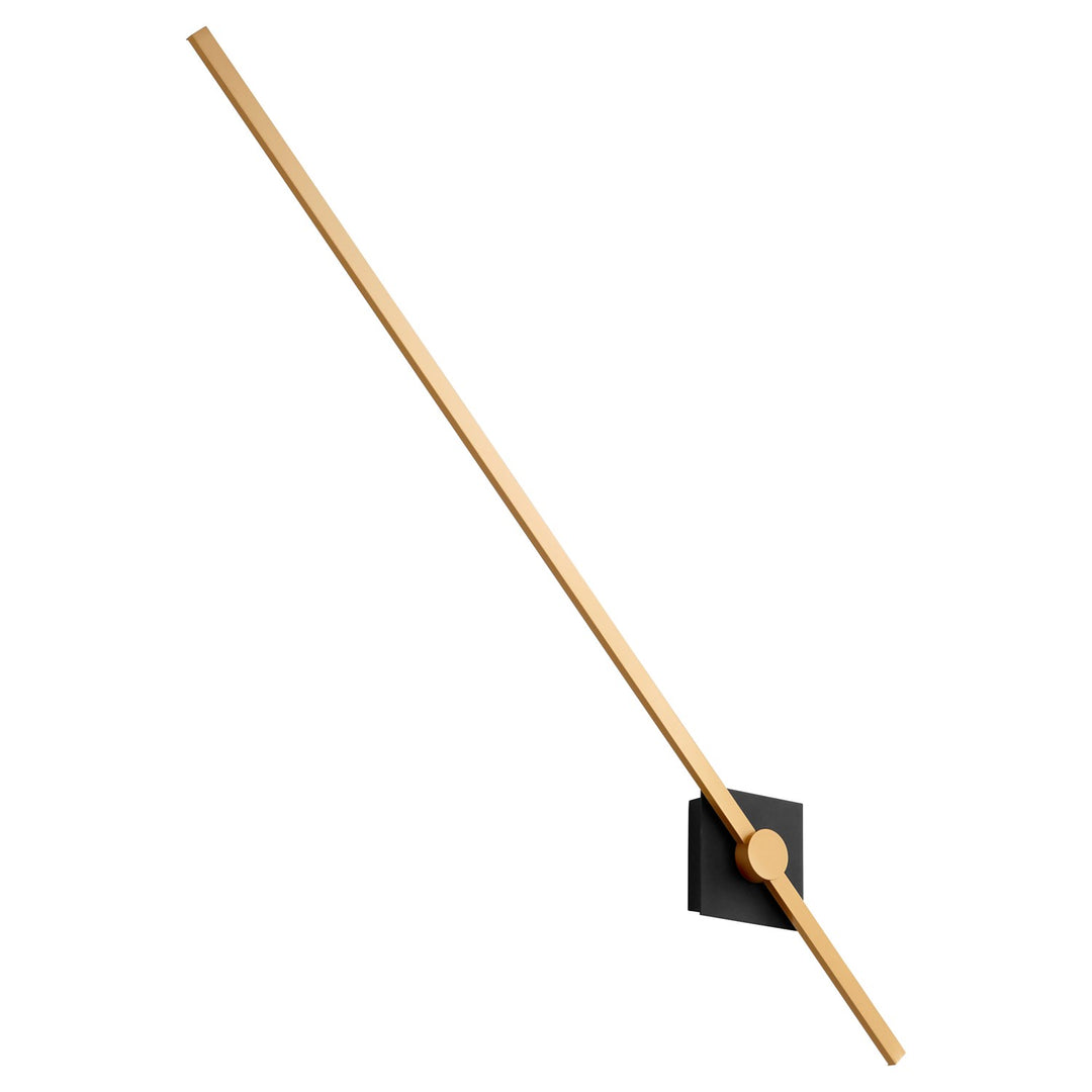 47.75X5.25 Sconce Black Industrial Brass
