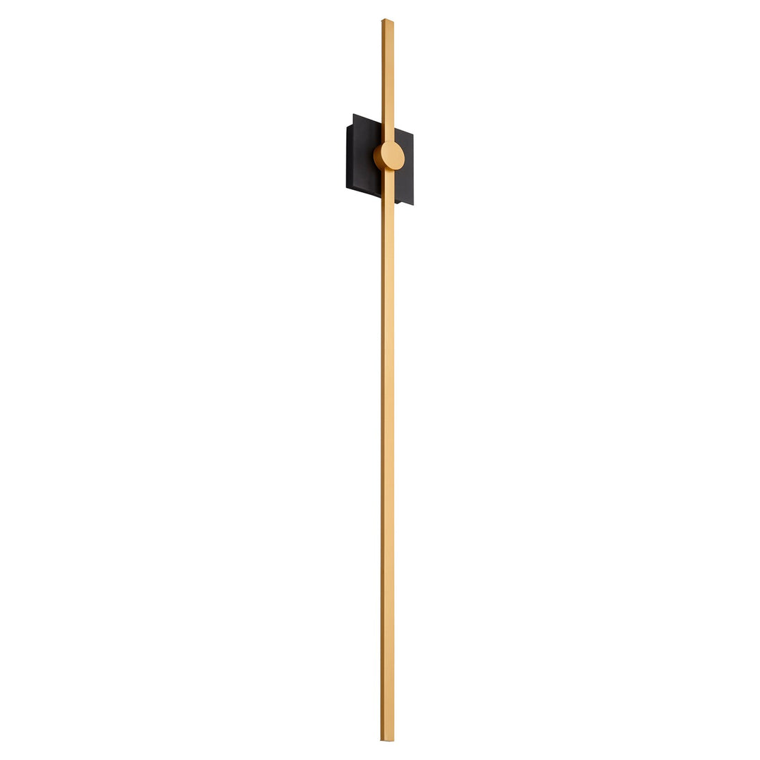 47.75X5.25 Sconce Black Industrial Brass