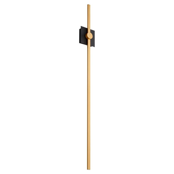 47.75X5.25 Sconce Black Industrial Brass