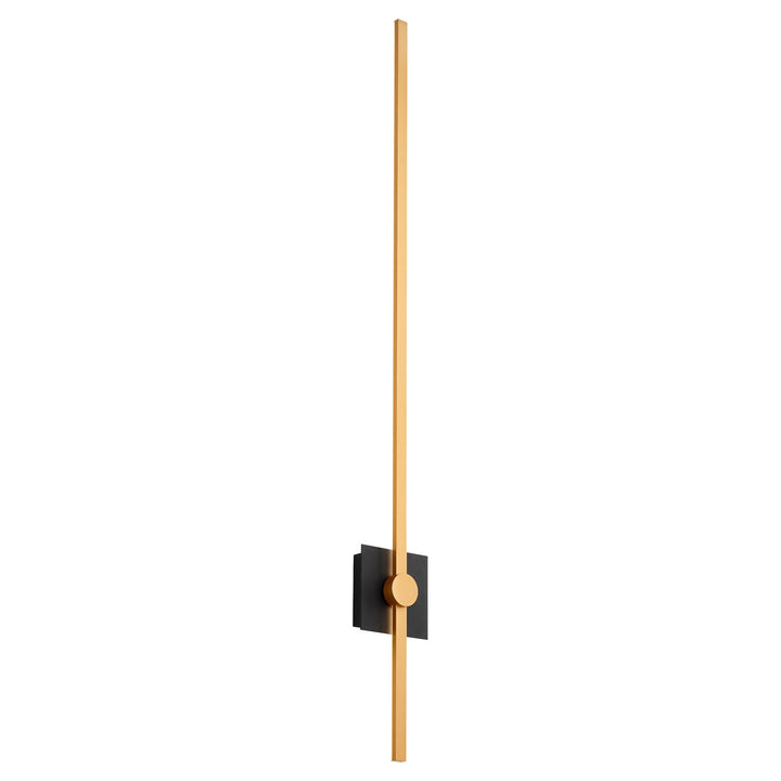 47.75X5.25 Sconce Black Industrial Brass