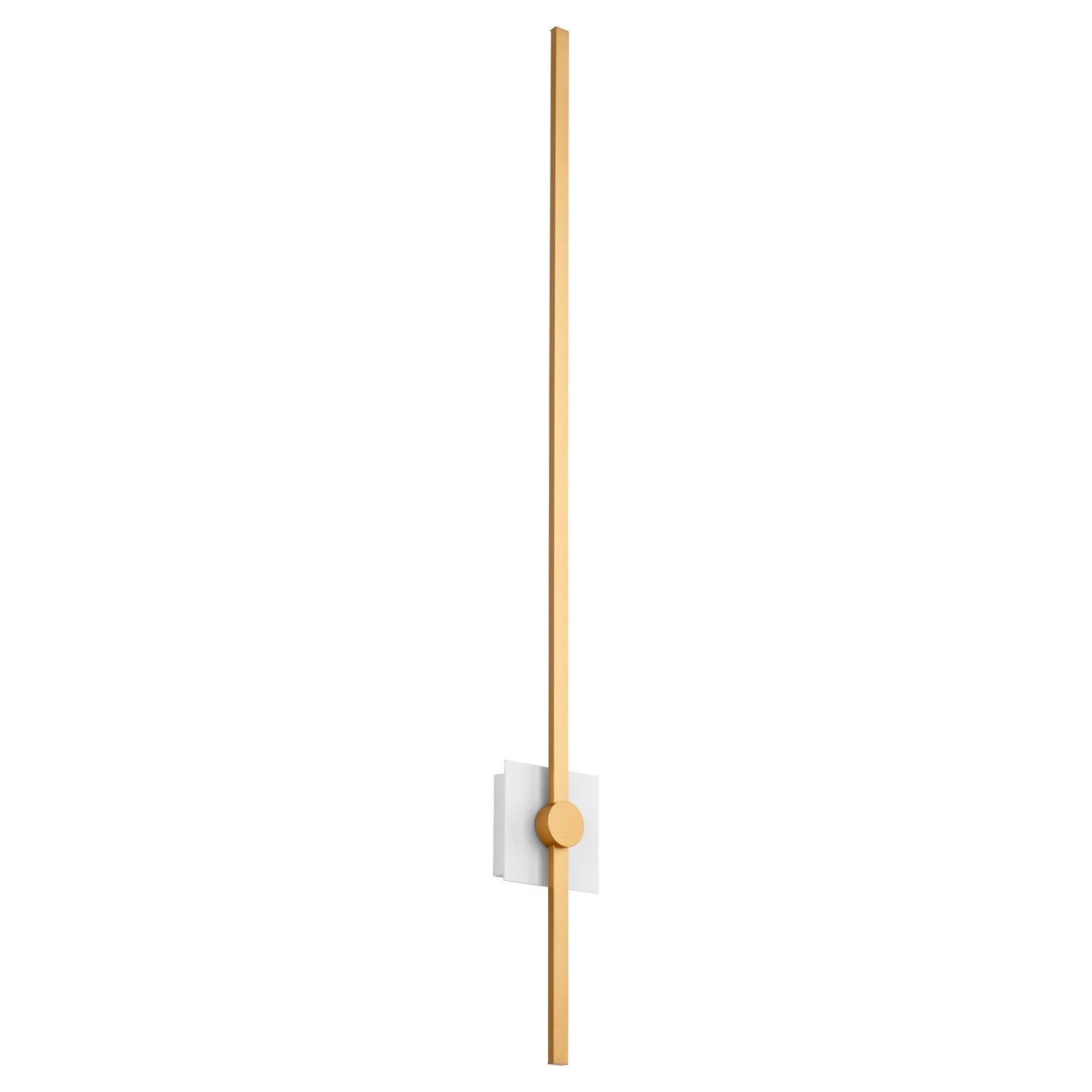 47.75X5.25 Sconce White Industrial Brass by Oxygen Lighting