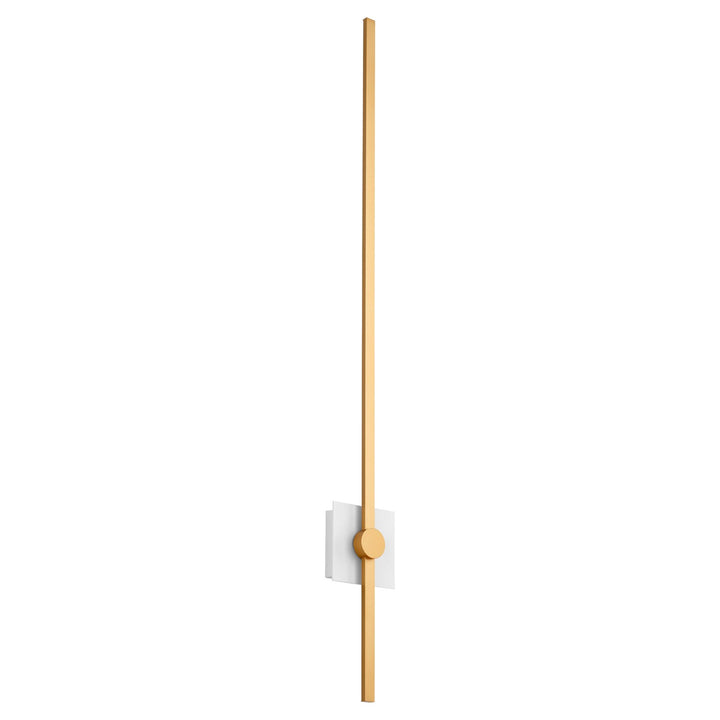 47.75X5.25 Sconce White Industrial Brass by Oxygen Lighting