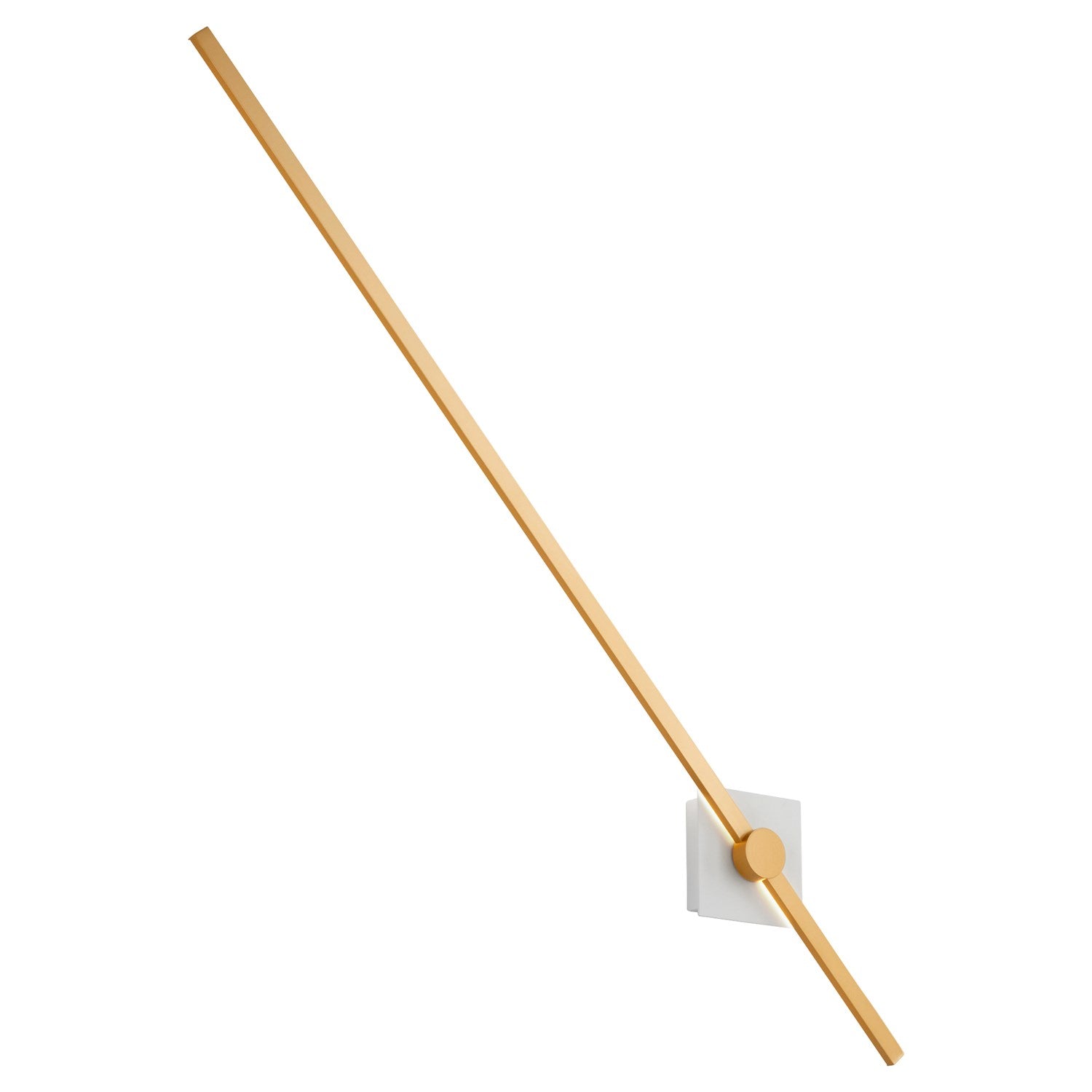 47.75X5.25 Sconce White Industrial Brass
