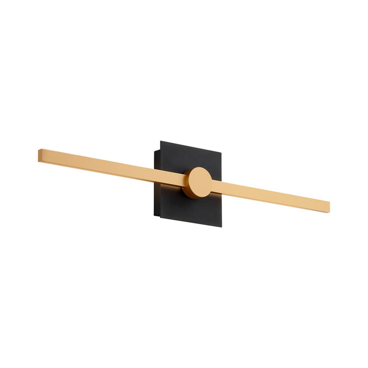 24X5.25 Vanity Black Industrial Brass