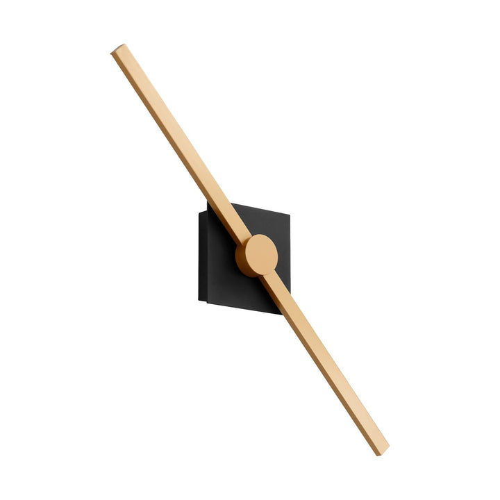 24X5.25 Vanity Black Industrial Brass