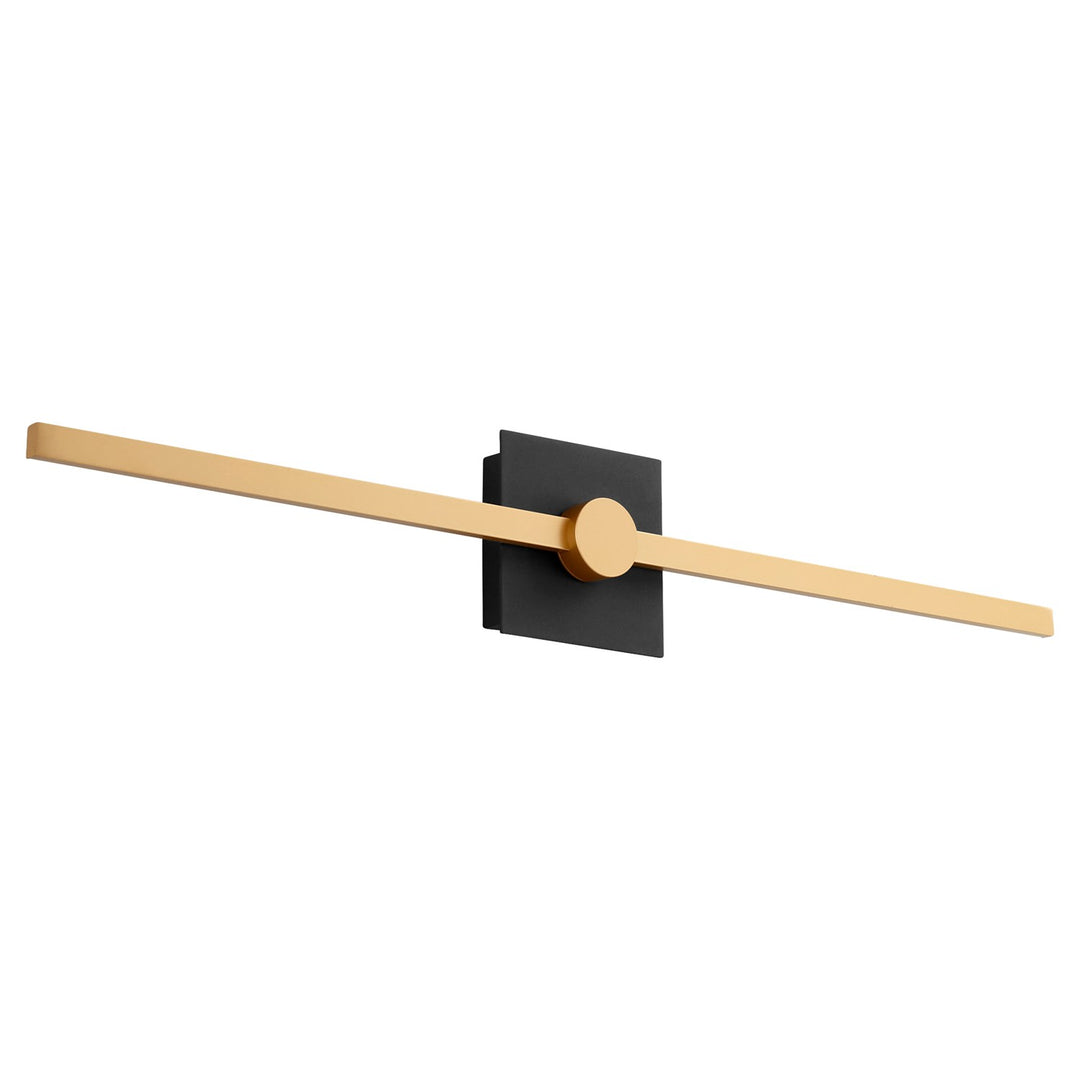 32X5.25 Vanity Black Industrial Brass by Oxygen Lighting