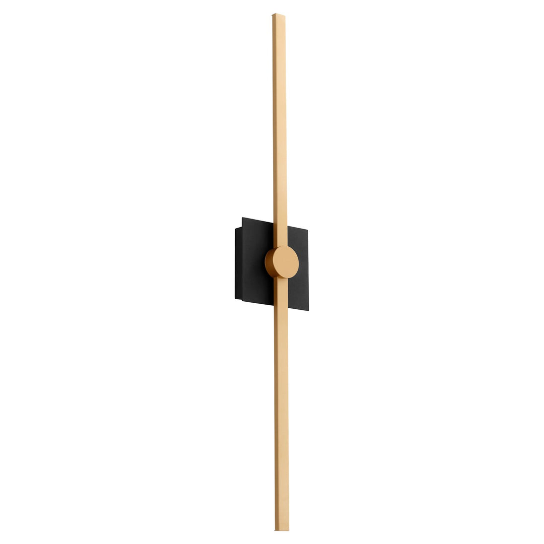 32X5.25 Vanity Black Industrial Brass