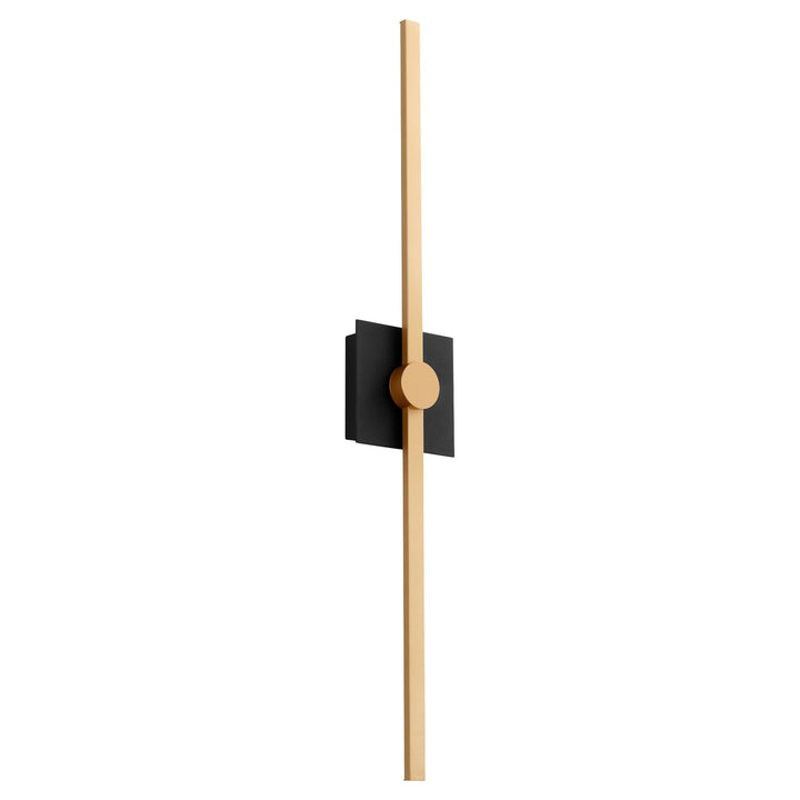 32X5.25 Vanity Black Industrial Brass