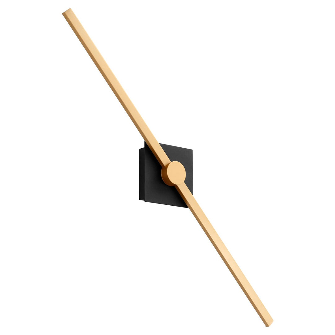 32X5.25 Vanity Black Industrial Brass
