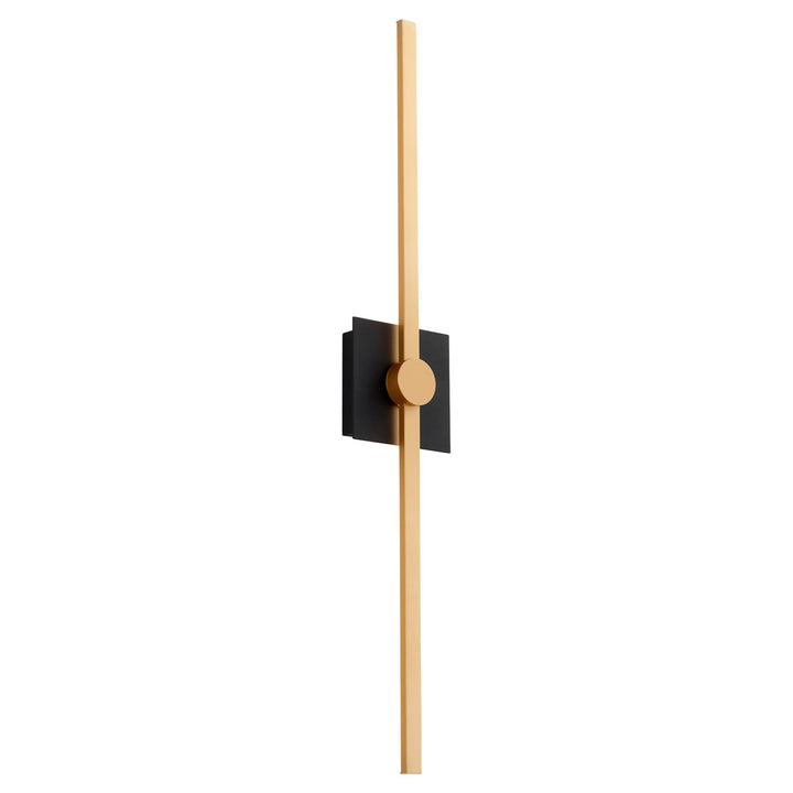 32X5.25 Vanity Black Industrial Brass