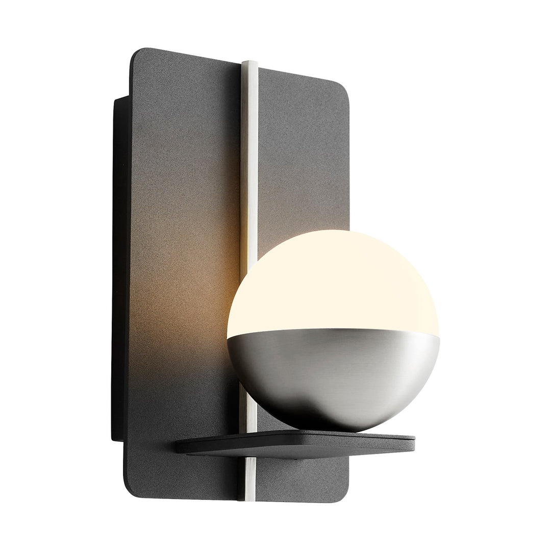 5X8 Sconce Black Satin Nickel