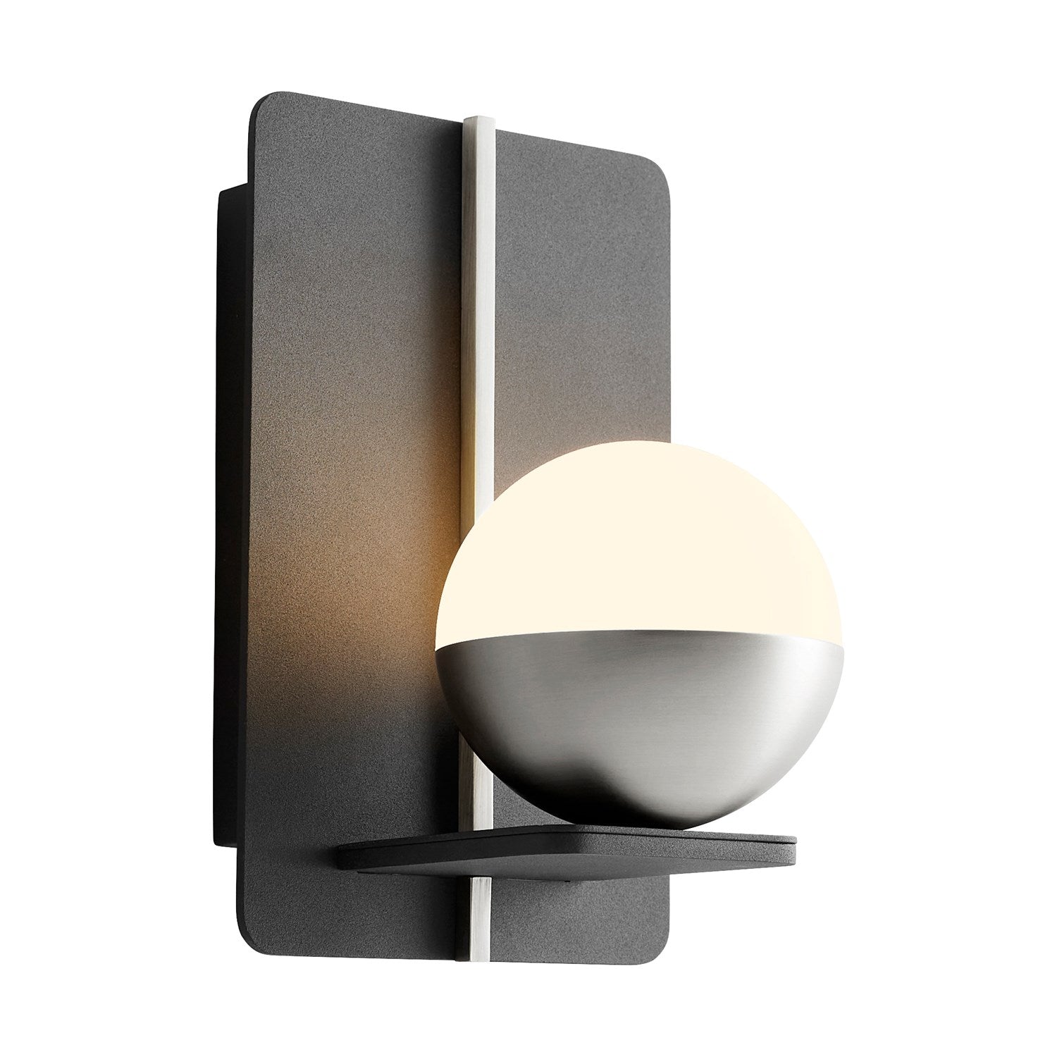 5X8 Sconce Black Satin Nickel