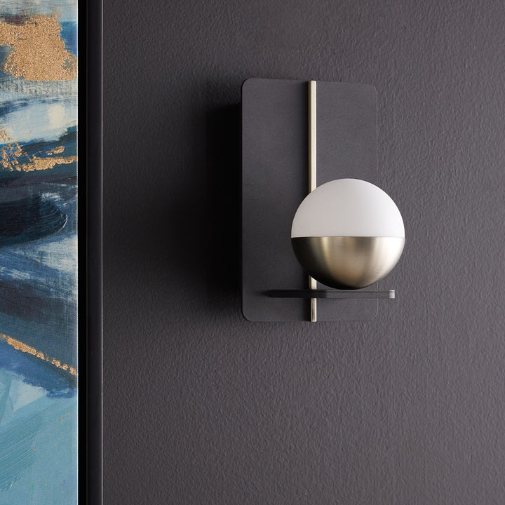 5X8 Sconce Black Satin Nickel