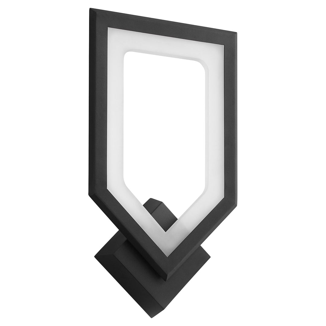 Aegis 9X16.25 Sconce Black by Oxygen Lighting