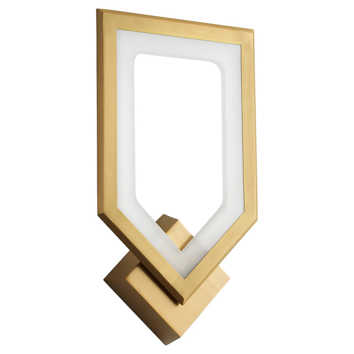 9X16.25 Sconce Aged Brass by Oxygen Lighting