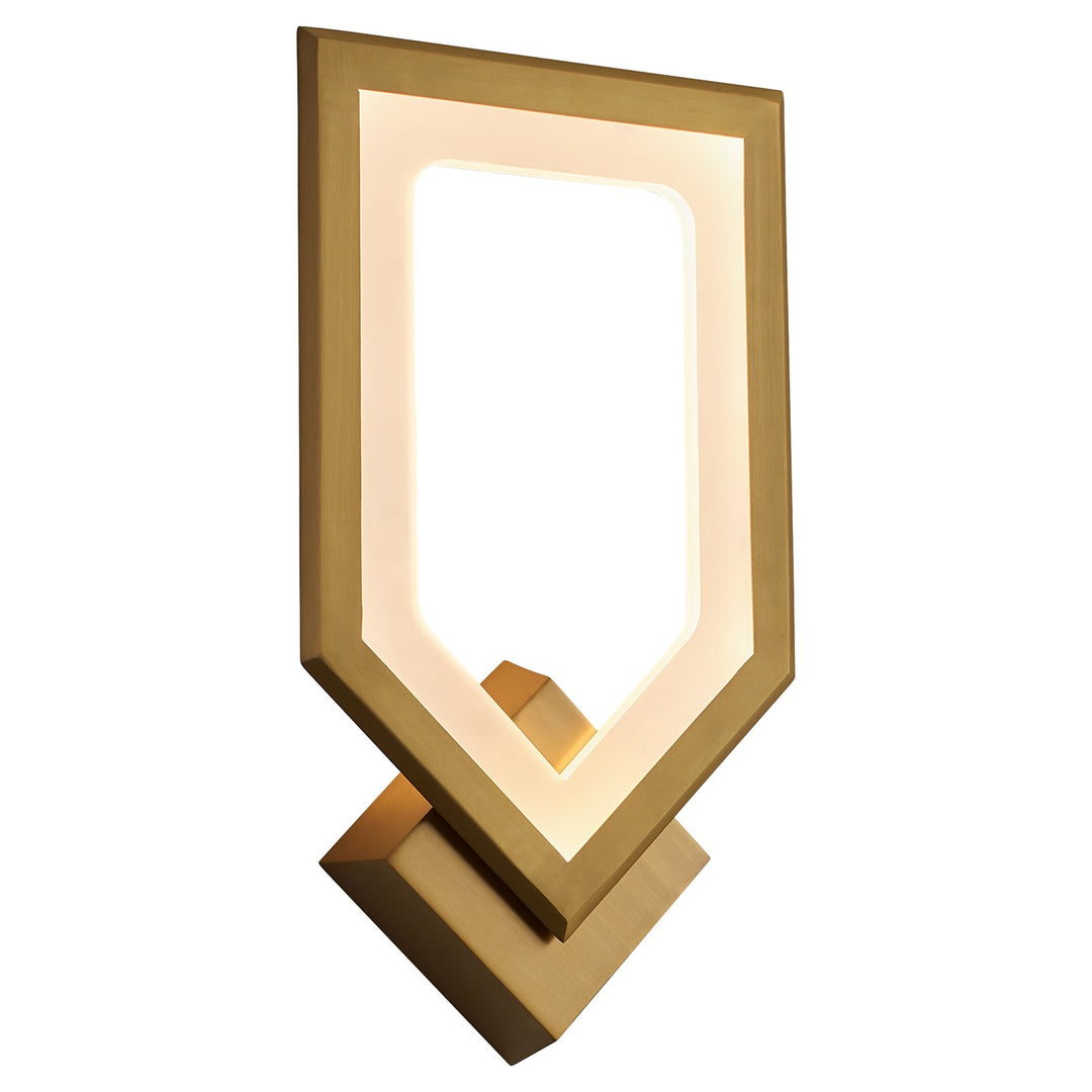 9X16.25 Sconce Aged Brass