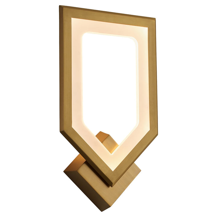 9X16.25 Sconce Aged Brass