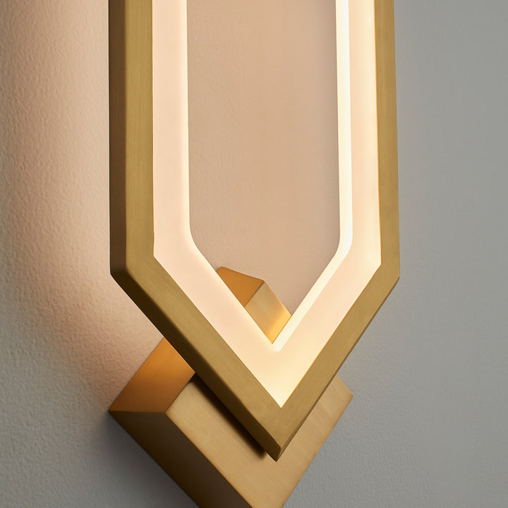 9X16.25 Sconce Aged Brass