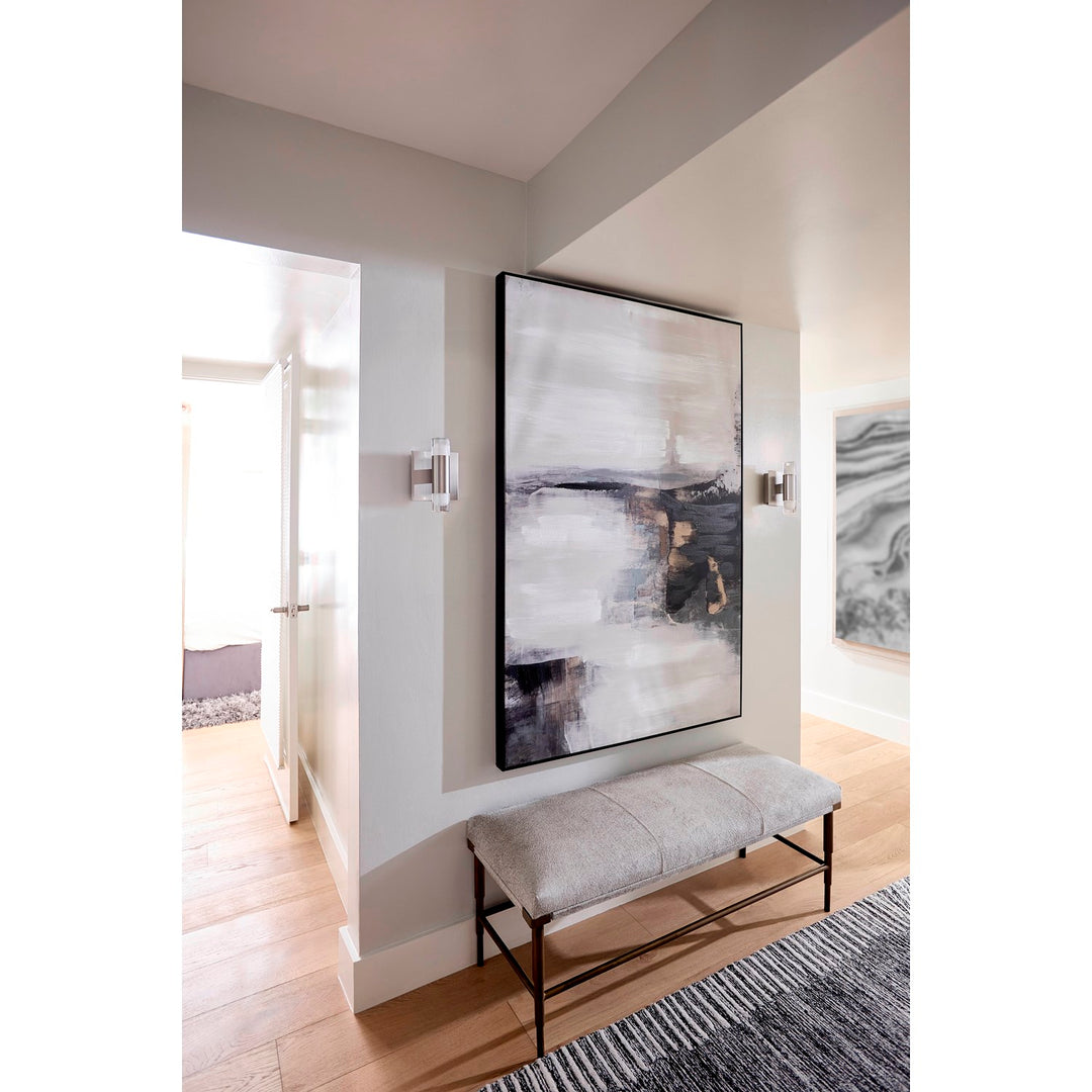 5.5X8 Sconce Satin Nickel