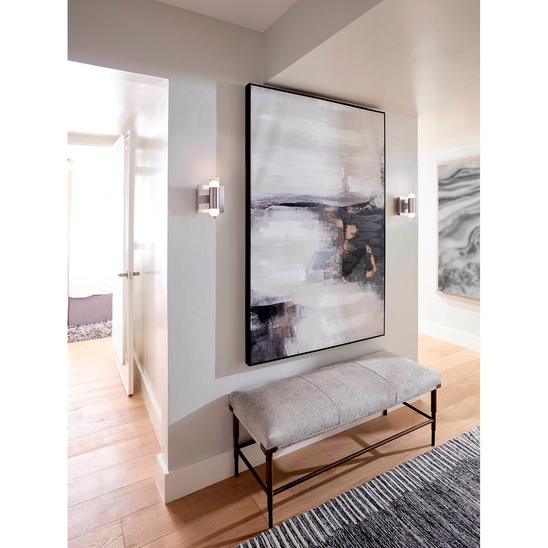 5.5X8 Sconce Satin Nickel