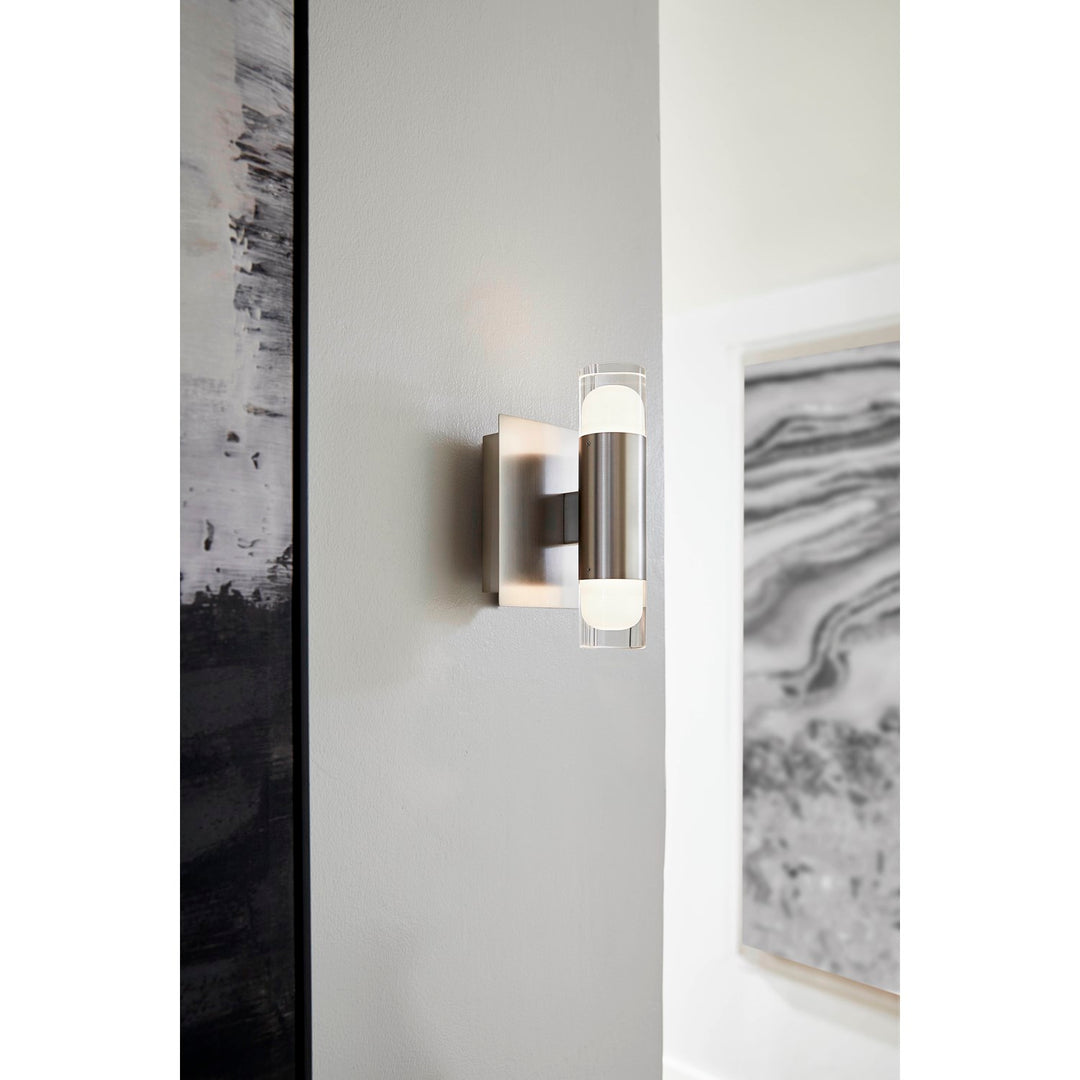 5.5X8 Sconce Satin Nickel
