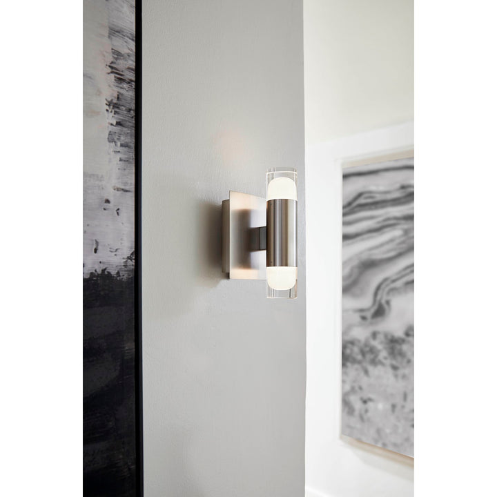 5.5X8 Sconce Satin Nickel